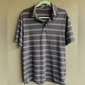 Men’s Under Armour Grey and White Heatgear Polo Shirt